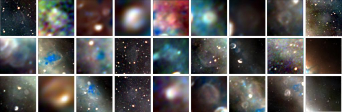 A gallery showing 27 ancient - but newly discovered - supernova remnants