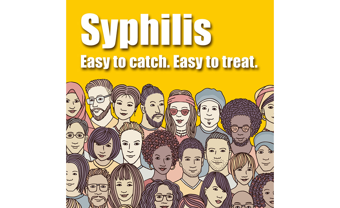 Syphilis poster: Easy to catch, Easy to treat.