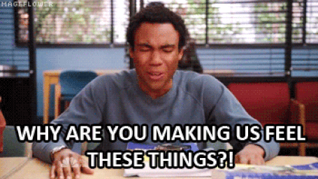 Animated GIF from TV show Community, showing character Troy Barnes asking, 