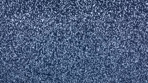 Animated GIF showing an image of static on a TV screen